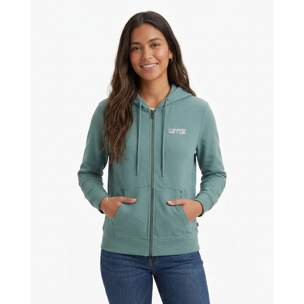 Hoodie Mujer Levi's Verde