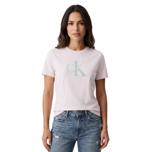 Camiseta rosada regular fit con logo Calvin Klein